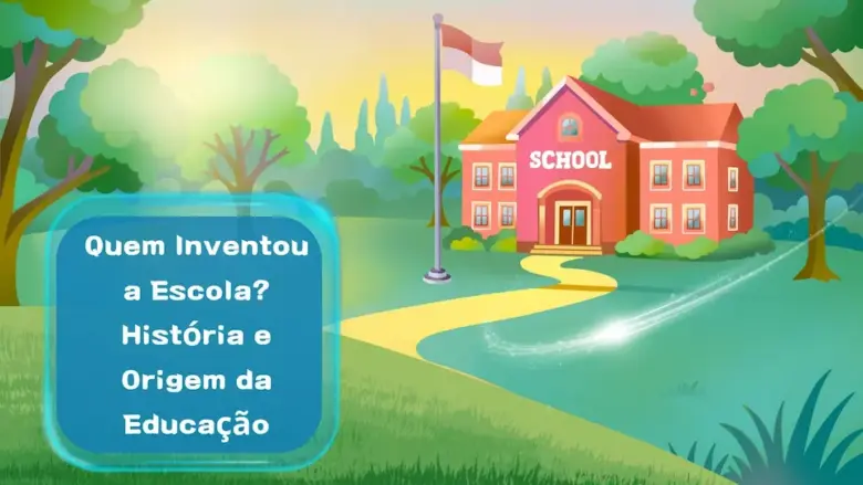 Blue White and Green Fun School Ilustrated Presentation