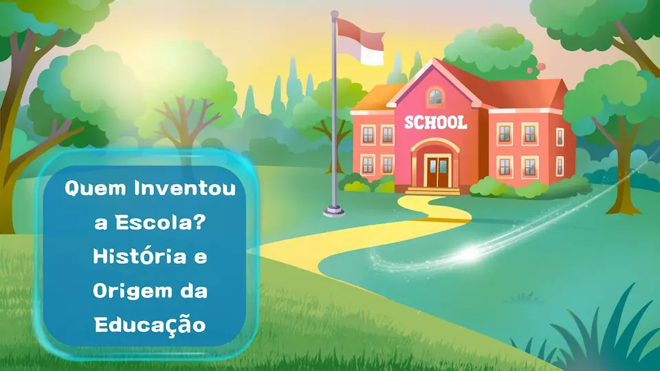 Blue White and Green Fun School Ilustrated Presentation